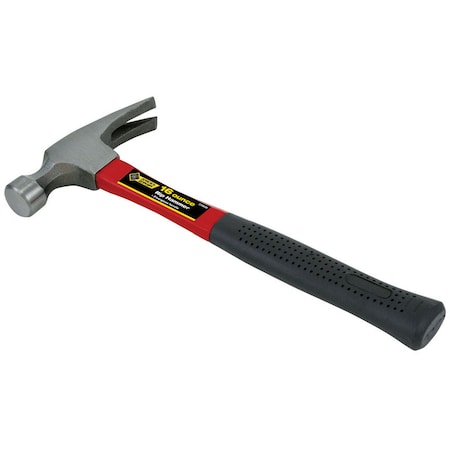 Steel Grip 16 oz Smooth Face Rip Hammer Fiberglass Handle 2258499